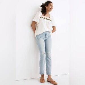 Madewell high-rise slim crop boy jean sz 25